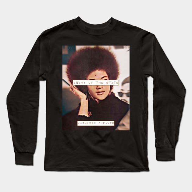 Kathleen Cleaver Long Sleeve T-Shirt by BlackOzean